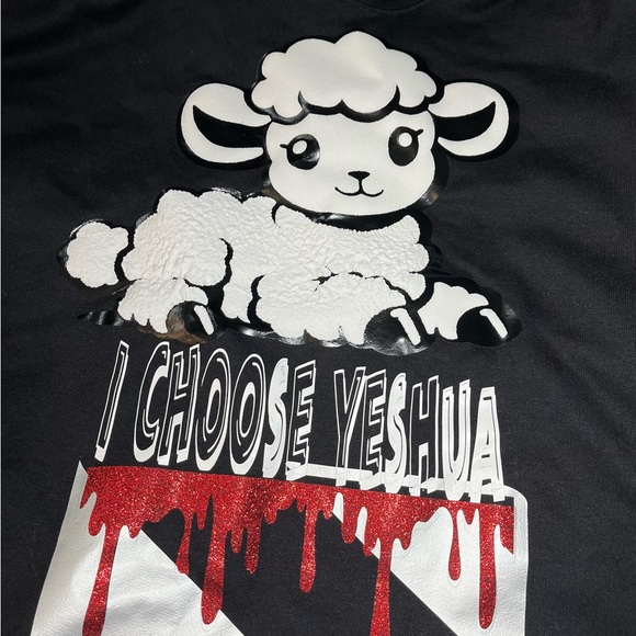 Other - Black Kids Shirt with Lamb Design